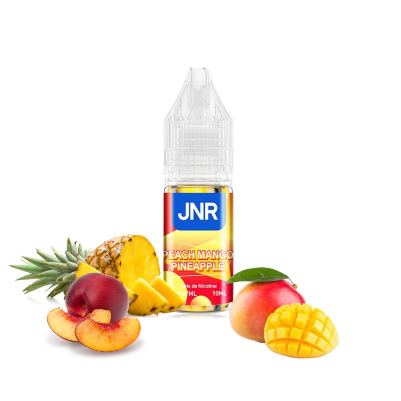 JNR - eliquide sels de nicotine - Peach Mango Pineapple