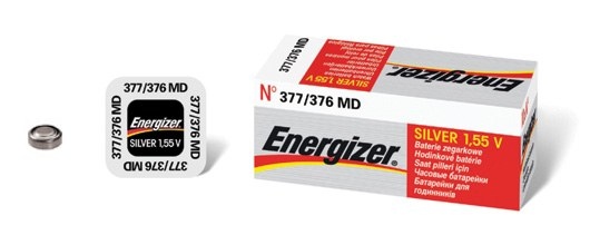 Pile de montre 377 376 à l'oxyde d'argent Energizer