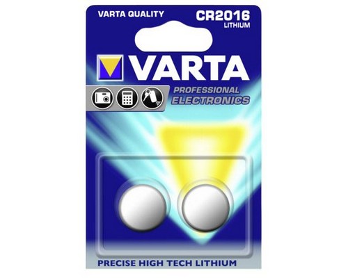Blister de 2 piles lithium CR2016 Varta