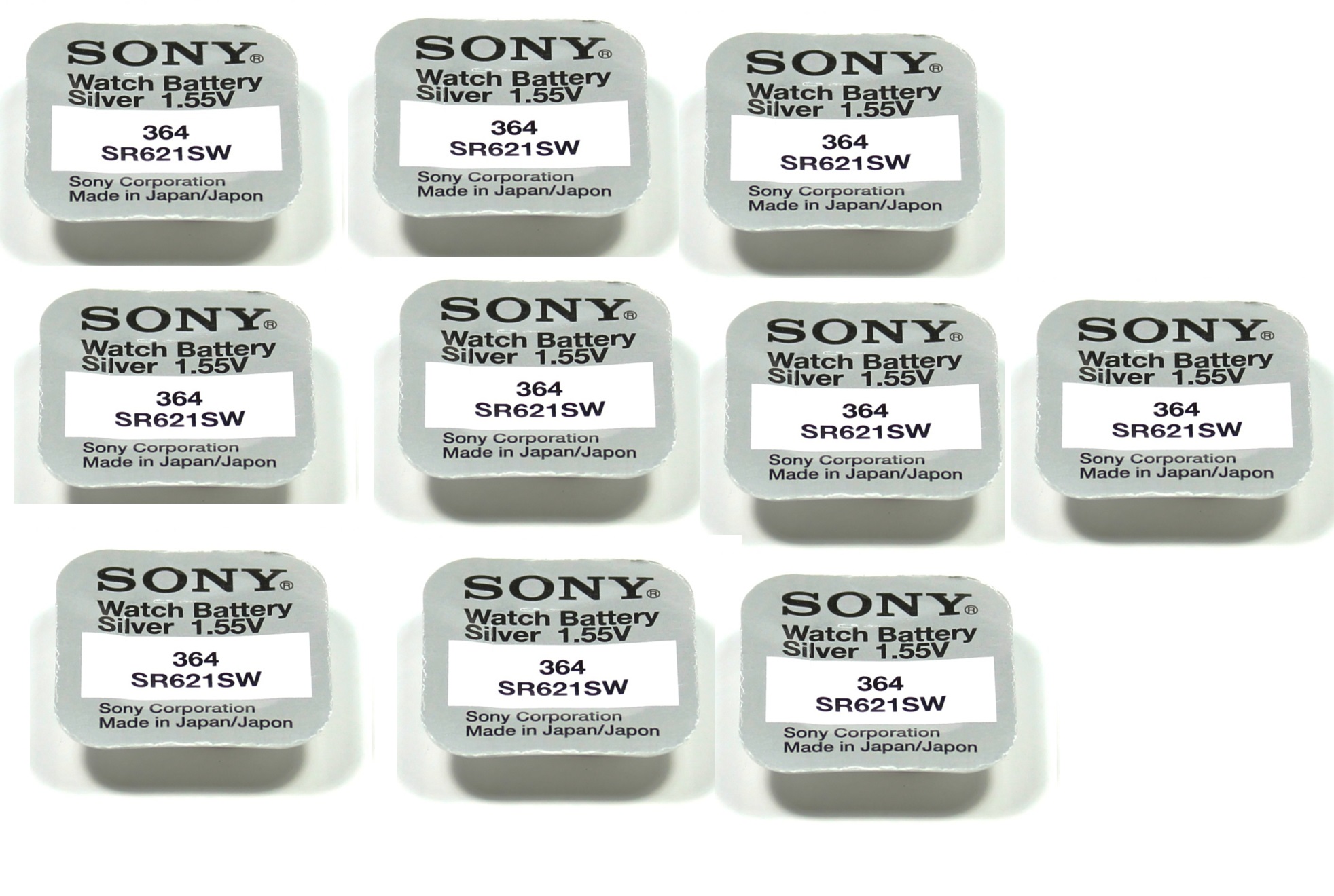 5 MURATA 364 SR621SW Batteries Ossido D'Argento 1.55V Orologio - Foto 12