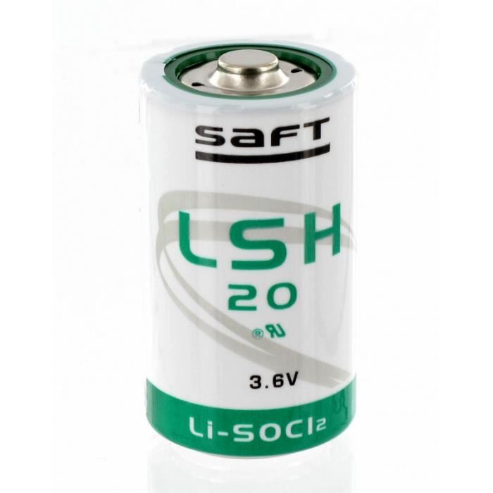 Pile lithium Saft LSH20 3,6 V format D