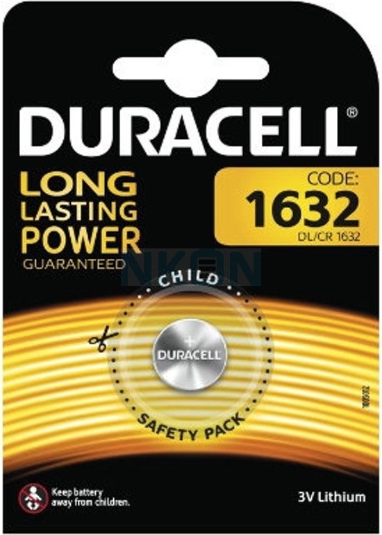 Pile lithium CR1632 Duracell