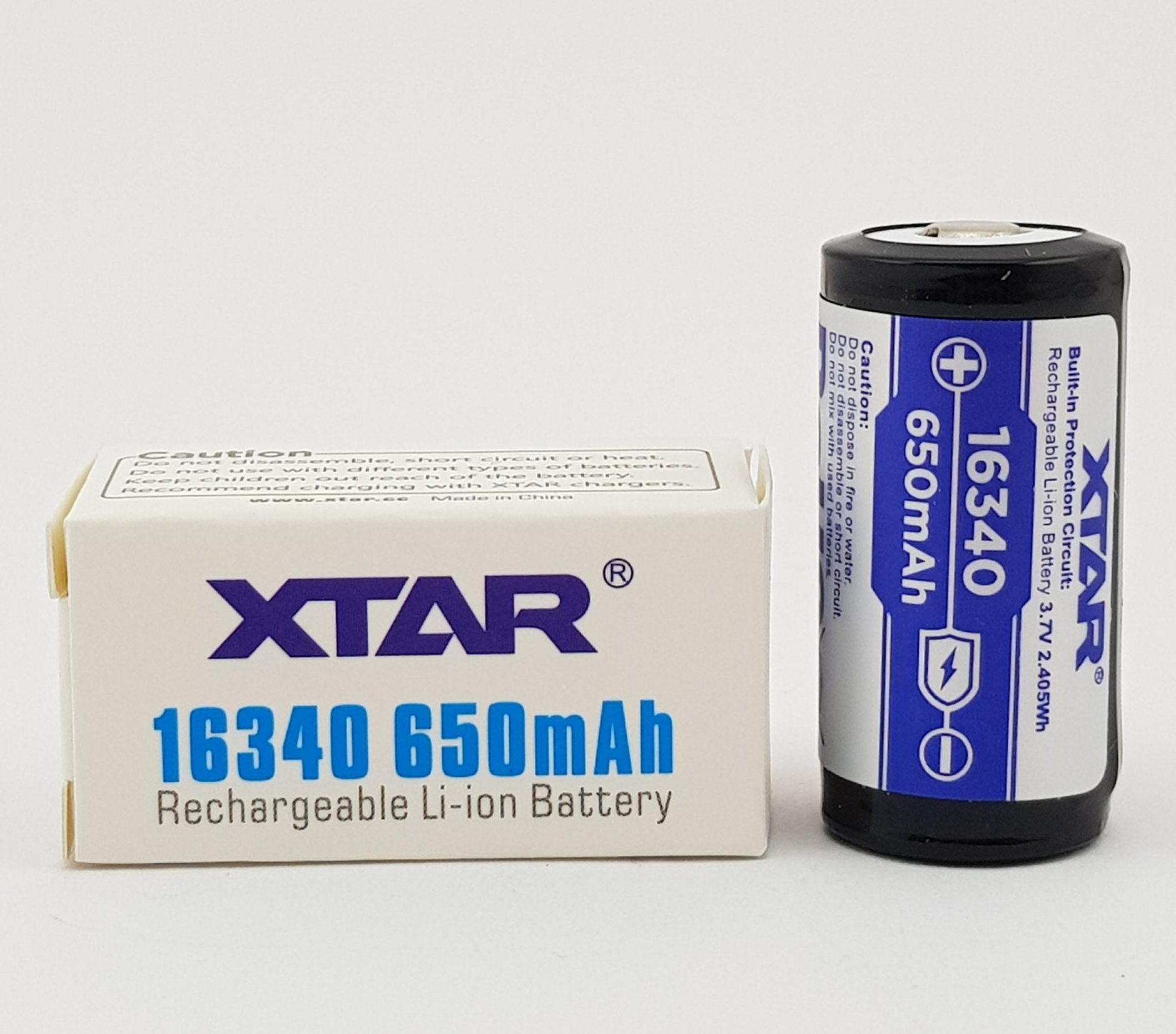 Accu 16340 RCR123A, quatrième vue