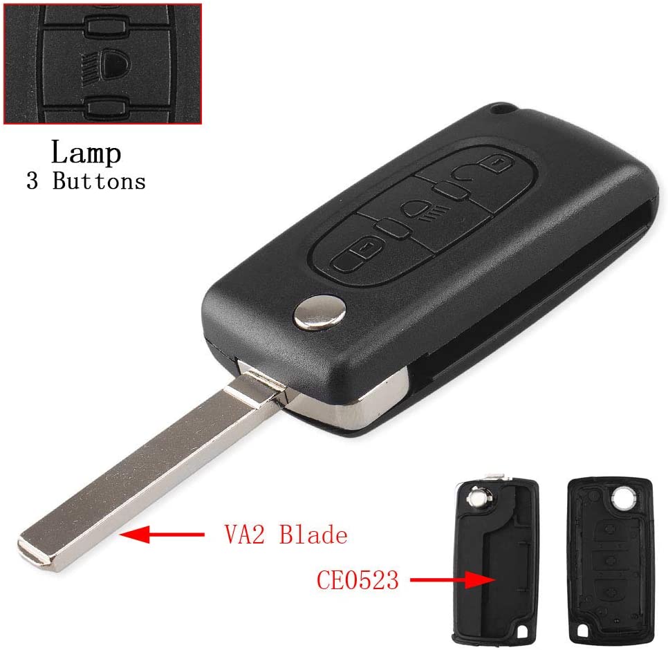 Coque clé Citroën 3 boutons VA2 CE0523, photo 2