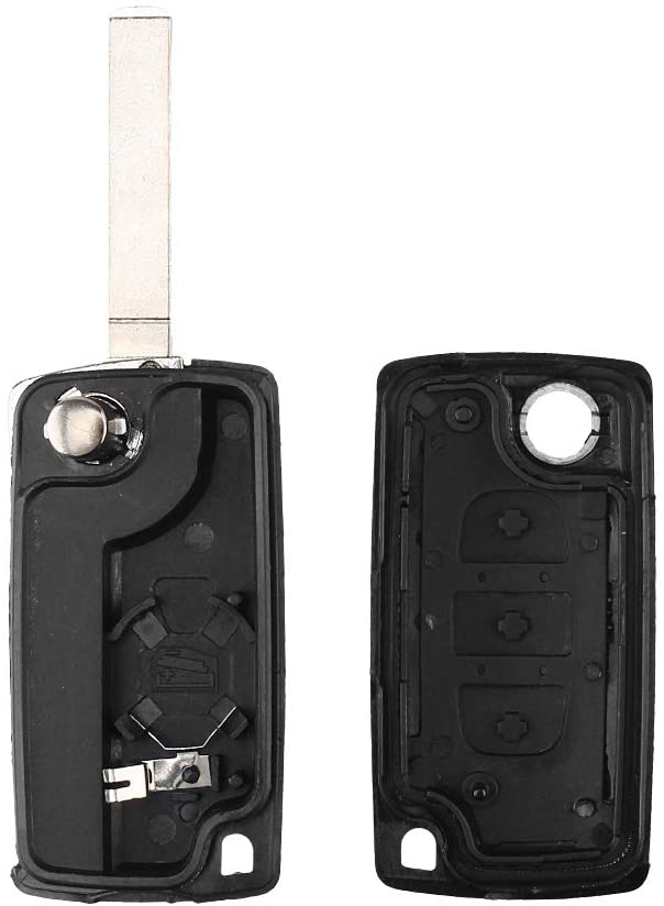 ENERGY01 VA2 CE0536-3 Boutons Coque Clé Peugeot 407 307 308 607 CE0536  CE0536 VA2 Lame sans RAYNURE Emplacement de la Pile dans la Coque - Coque  et étui téléphone mobile - Achat & prix