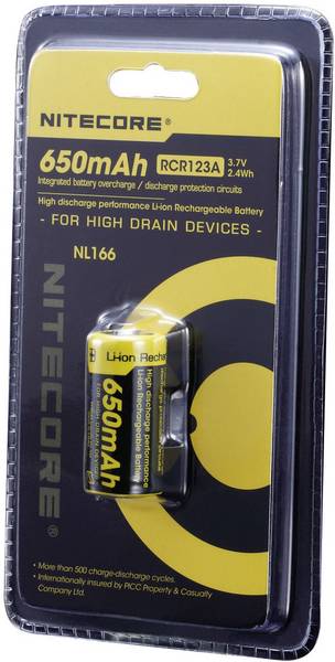 Accu Nitecore NL166, autre vue