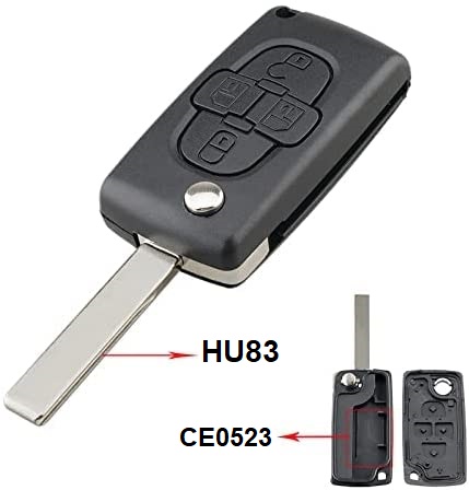 Coque clé 4 boutons Peugeot 807 1007 Citroën C8, photo 3