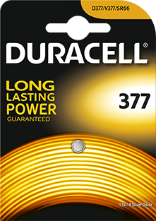 1 Pile à l'oxyde d'argent 377 - SR626SW - SR66 Duracell - Piles Duracell -  energy01