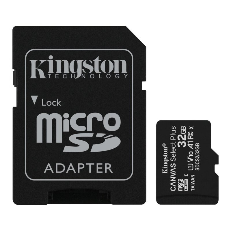 Carte microSD Kingston 32 Go, troisième vue