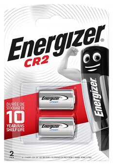 Blister de 2 piles lithium CR2 Energizer