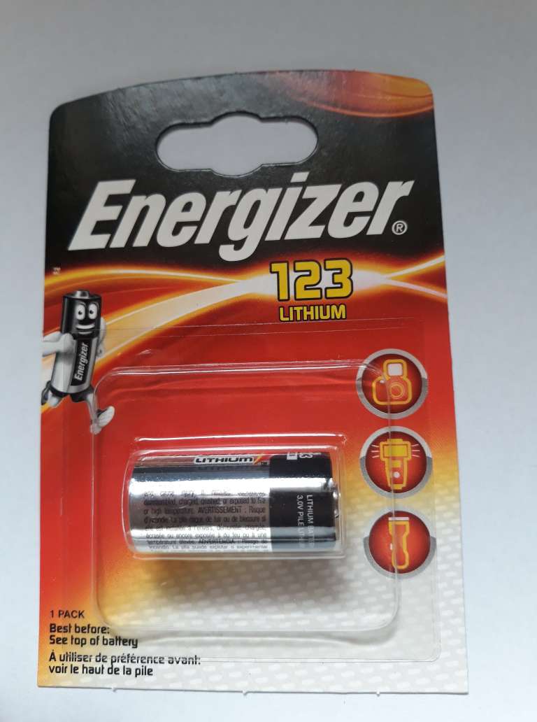 Pile lithium CR123A Energizer