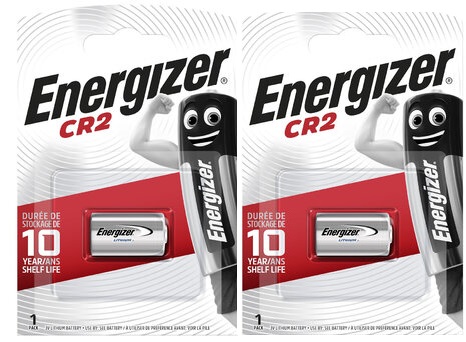2 piles lithium CR2 Energizer en blisters individuels