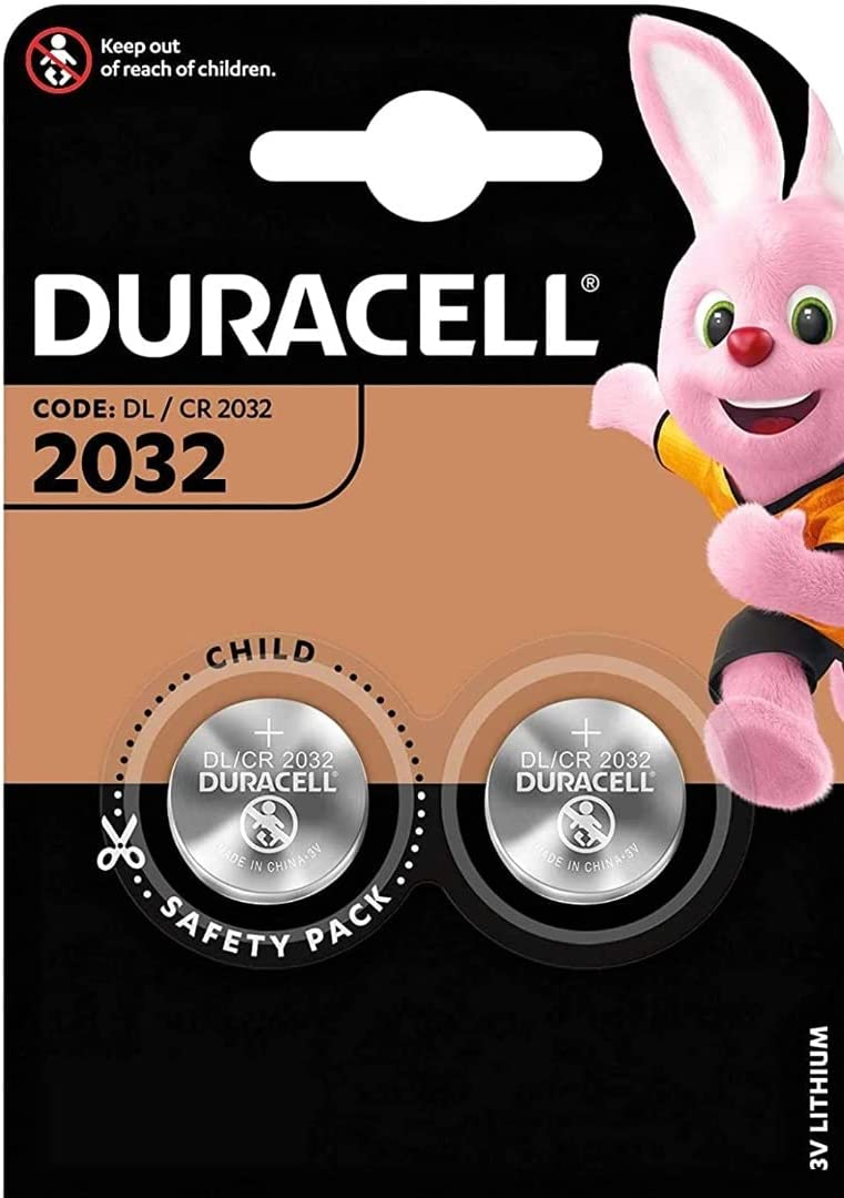 Blister de 2 piles lihtium CR2032 Duracell 3 volt - Piles Duracell -  energy01