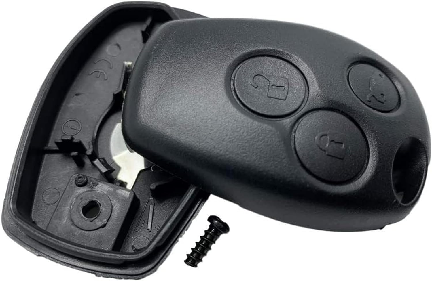 Coque clé Renault 3 boutons sans lame, photo 4