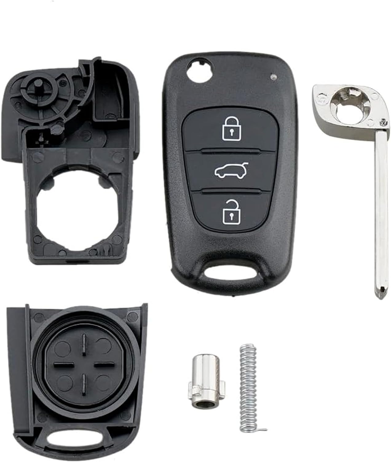 Coque clé Hyundai Kia 3 boutons lame TOY40, photo 3