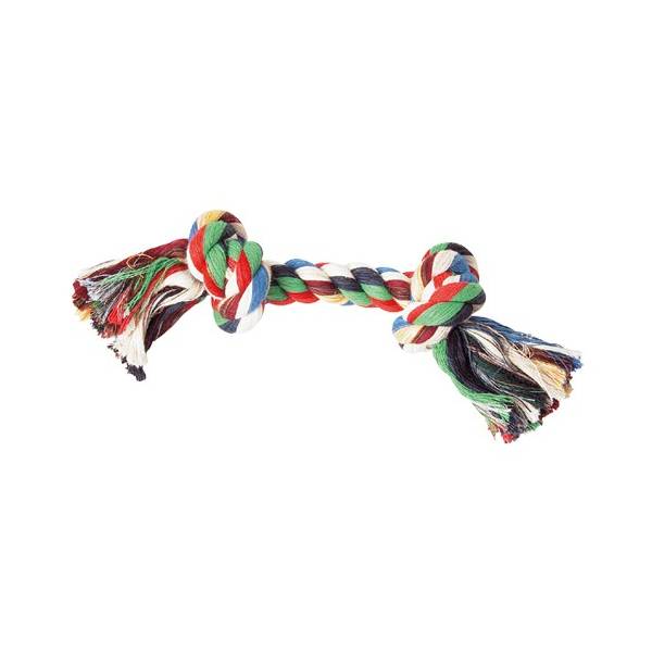 Corde à deux nœuds, jouet pour chien
