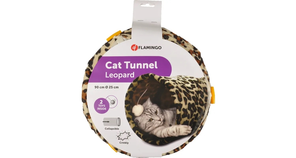 Tunnel pour chat léopard, vue 2