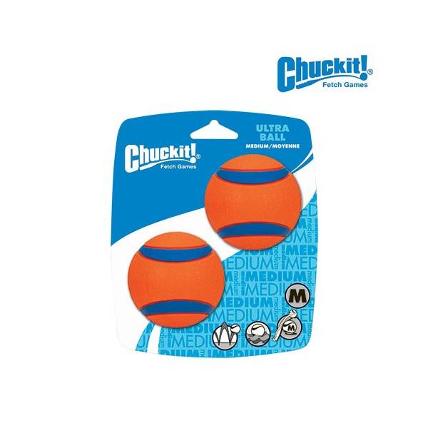 2 balles Chuckit! Ultra Ball taille M pour chien