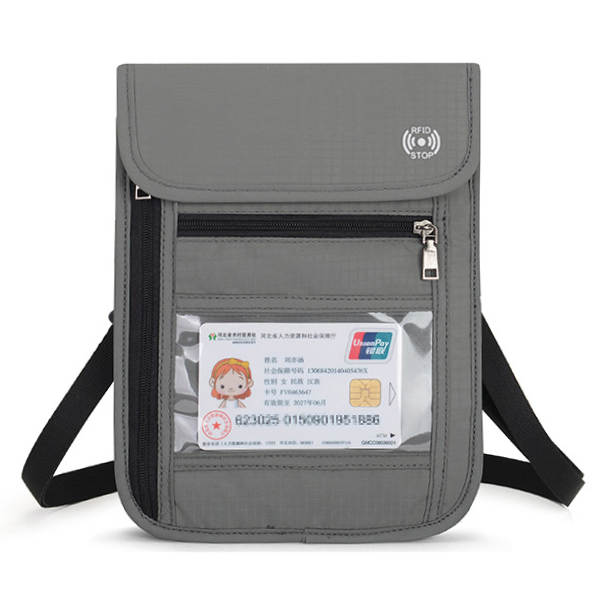 Pochette tour de cou anti-RFID, vue 3