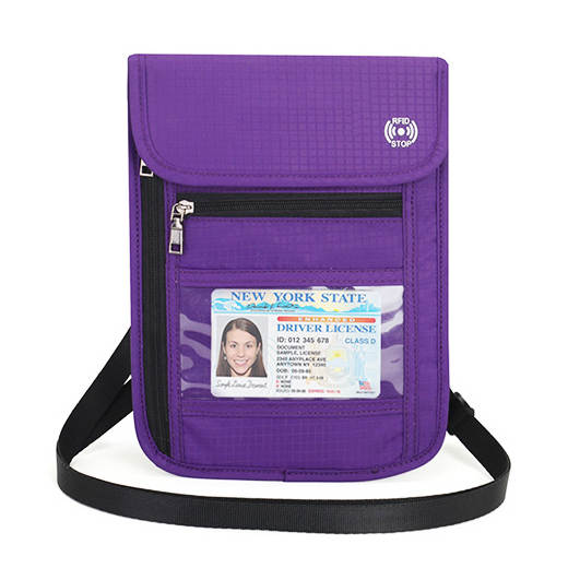 Pochette tour de cou anti-RFID, vue 4