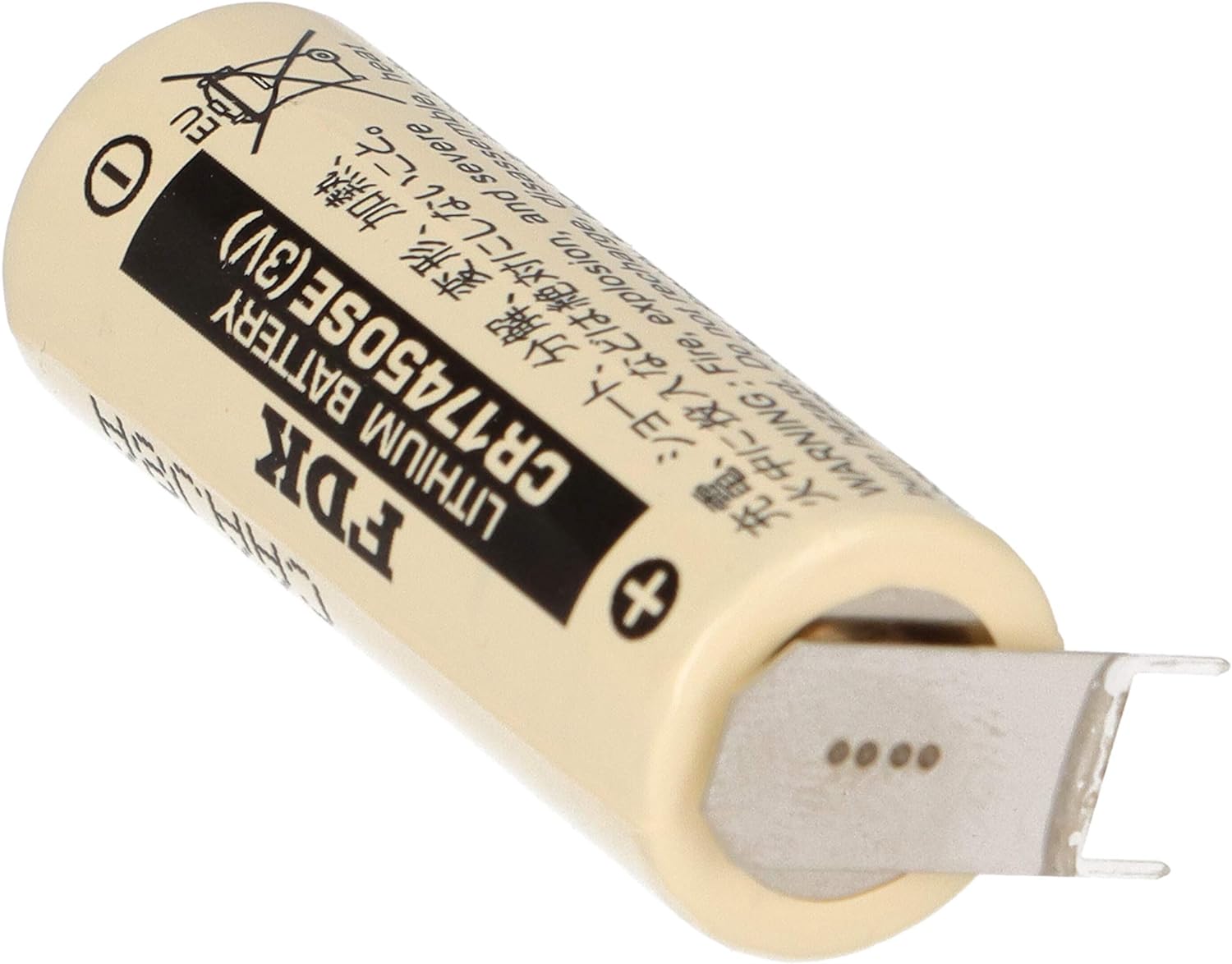 Pile lithium FDK CR17450SE avec connecteur 2 broches