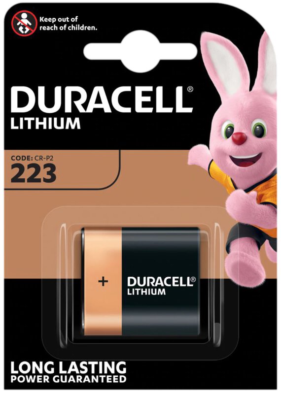 Pile lithium CR-P2 223 6 V Duracell