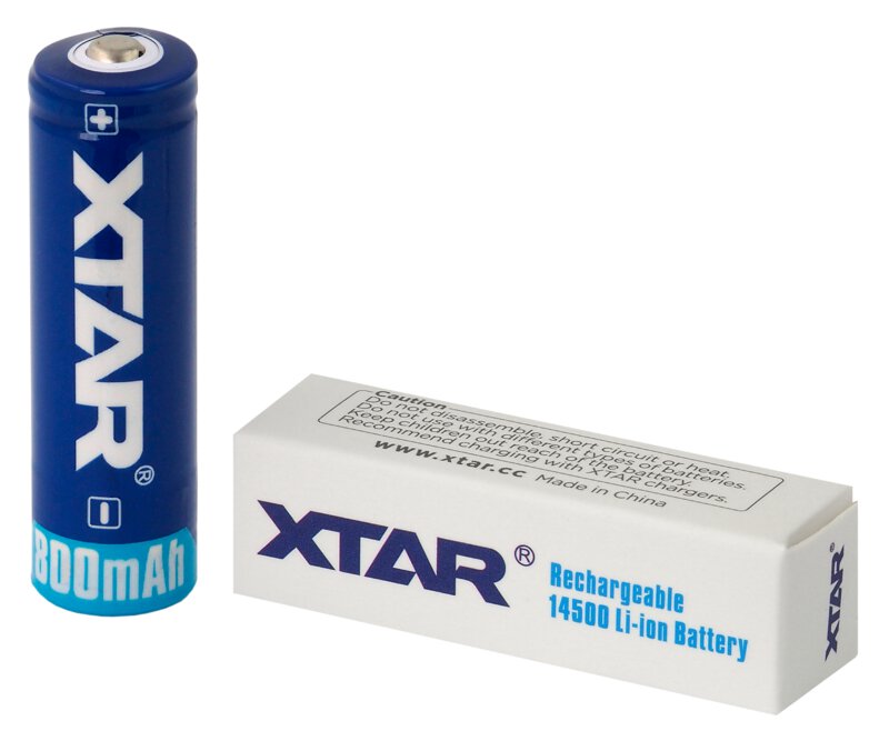 Accu 14500 XTAR, troisième vue