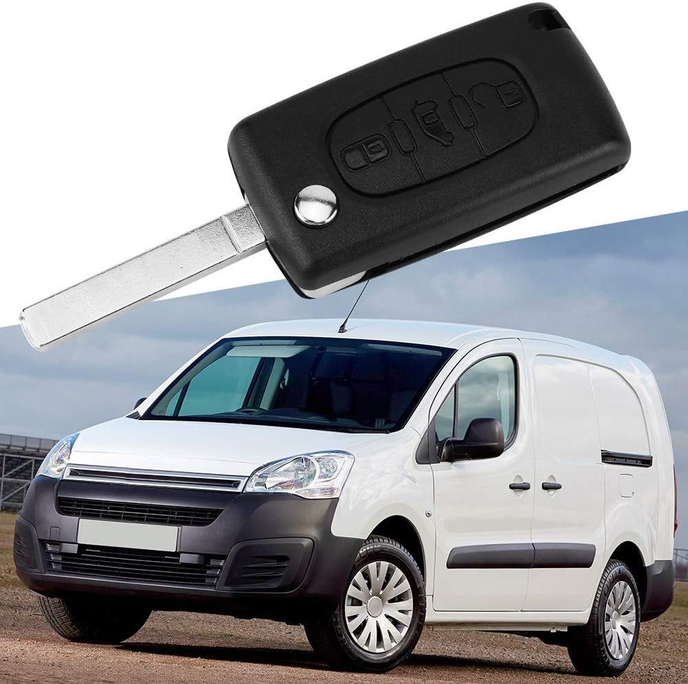 Salpie - Coque De Clé De Voiture Compatible Citroën C2, C3, C4 Picasso 8E1