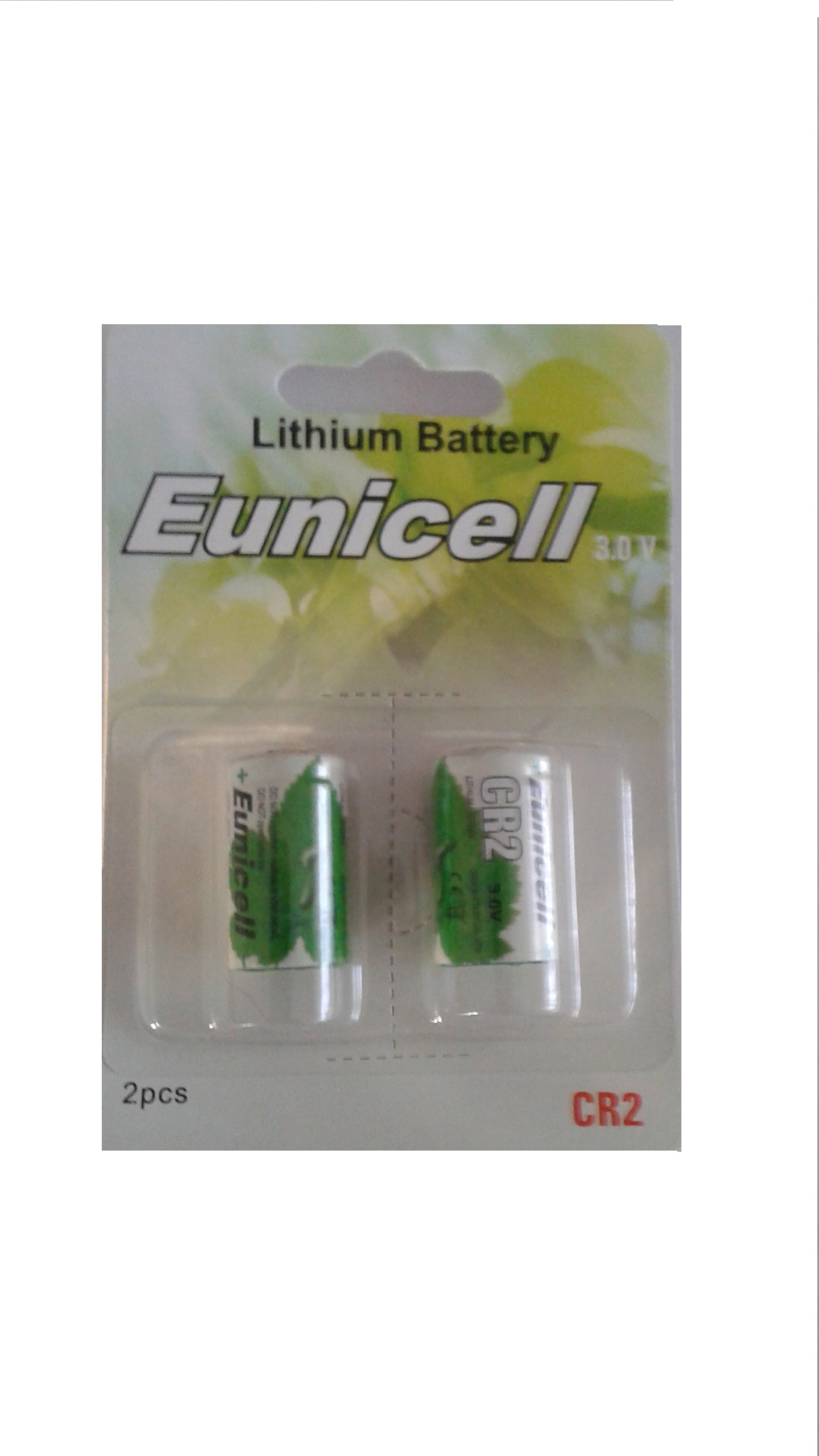2 piles lithium CR2 Eunicell