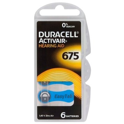 x6 activair 675 duracell