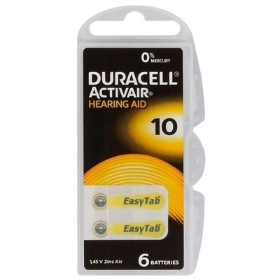x6 activair 10 duracell