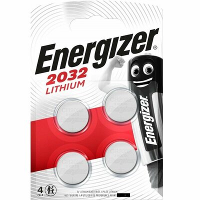 Blister de 4 piles lithium CR2032 Energizer