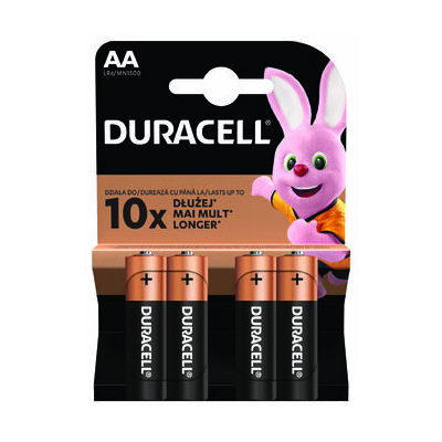 x4 DURACELL AA