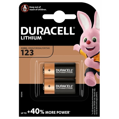 X2 CR123 DURACELL