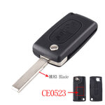 Coque clé Peugeot 2 boutons HU83 CE0523, photo 2