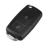 KEYYOU 2 Buttons Remote Flip Folding Car Key Shell for VW Volkswagen MK4 Bora Golf 4  (10)