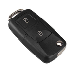 KEYYOU 2 Buttons Remote Flip Folding Car Key Shell for VW Volkswagen MK4 Bora Golf 4  (13)