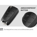 Coque clé Opel 3 boutons Astra Corsa Vectra, photo 3