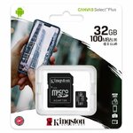Carte microSD Kingston Canvas Select Plus 32 Go avec adaptateur SD