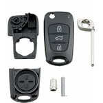 Coque clé Hyundai Kia 3 boutons lame TOY40, photo 3