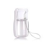 Gourde pour chien Pounet blanche avec abreuvoir intégré