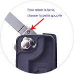 Retrait de la goupille pour ouvrir la coque Berlingo Partner