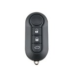 Coque clé Fiat 3 boutons noire lame SIP22, photo principale