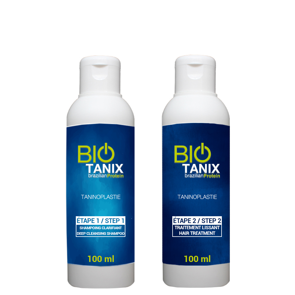 BIO TANIX - Kit Lissage au Tanin - Taninoplastie - 2 x 100 ml - 1 Application