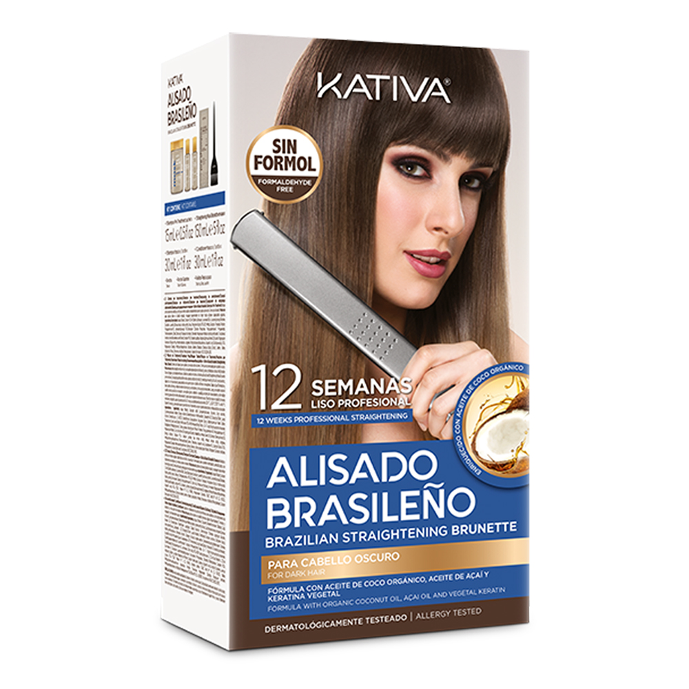 Brunette - Kativa Kit de Lissage - 3 x 150 ml