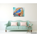 tableau art artiste contemporain peinture design nature mésange oiseau 3