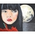 tableau art artiste femme lune noir rouge mer nuit