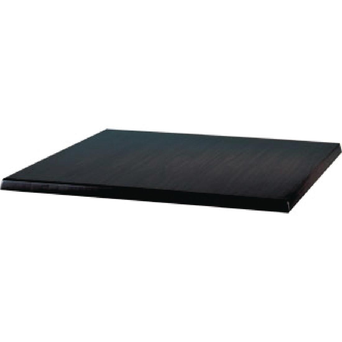 Plateau de table carré Werzalit noir 700mm
