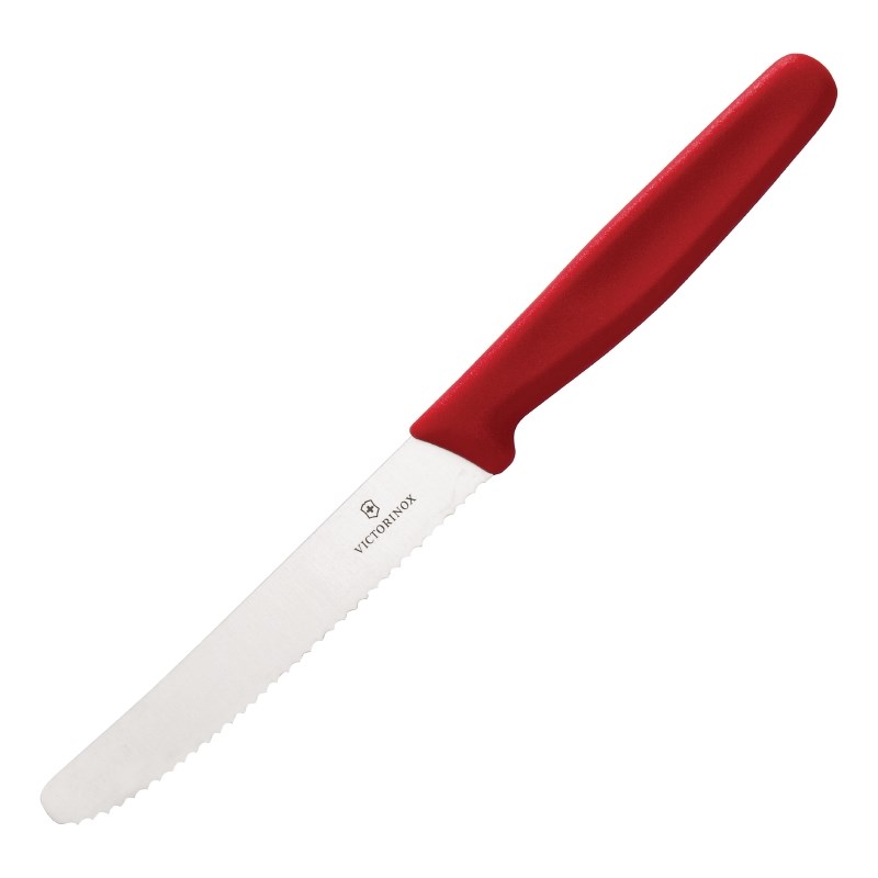 Couteau à tomate rouge Victorinox 110mm