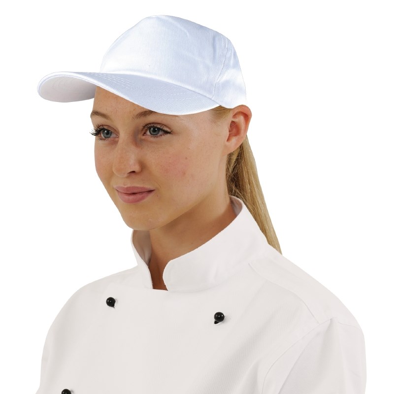 Casquette blanche base-ball aérée 294000000 - VSM Products : vente de  matériel et équipements pour les professionnels du secteur agro-alimentaire